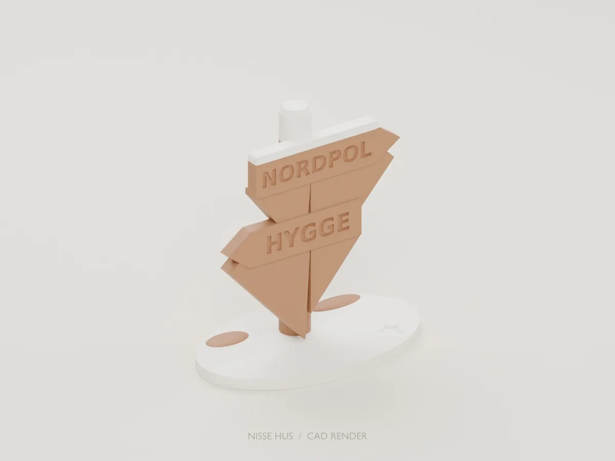 Adventsvejviser · CAD-visning af vores model