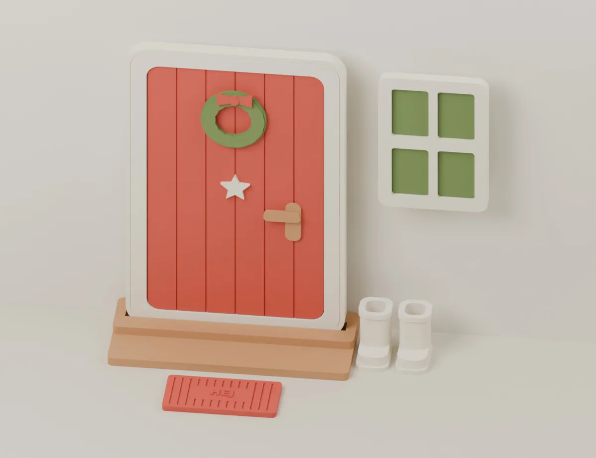 Moving In – Elf Door and Window · CAD view of our model