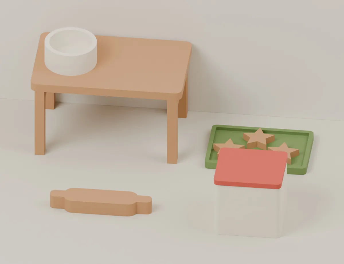 Bakery and Star Cookies · CAD view of our model
