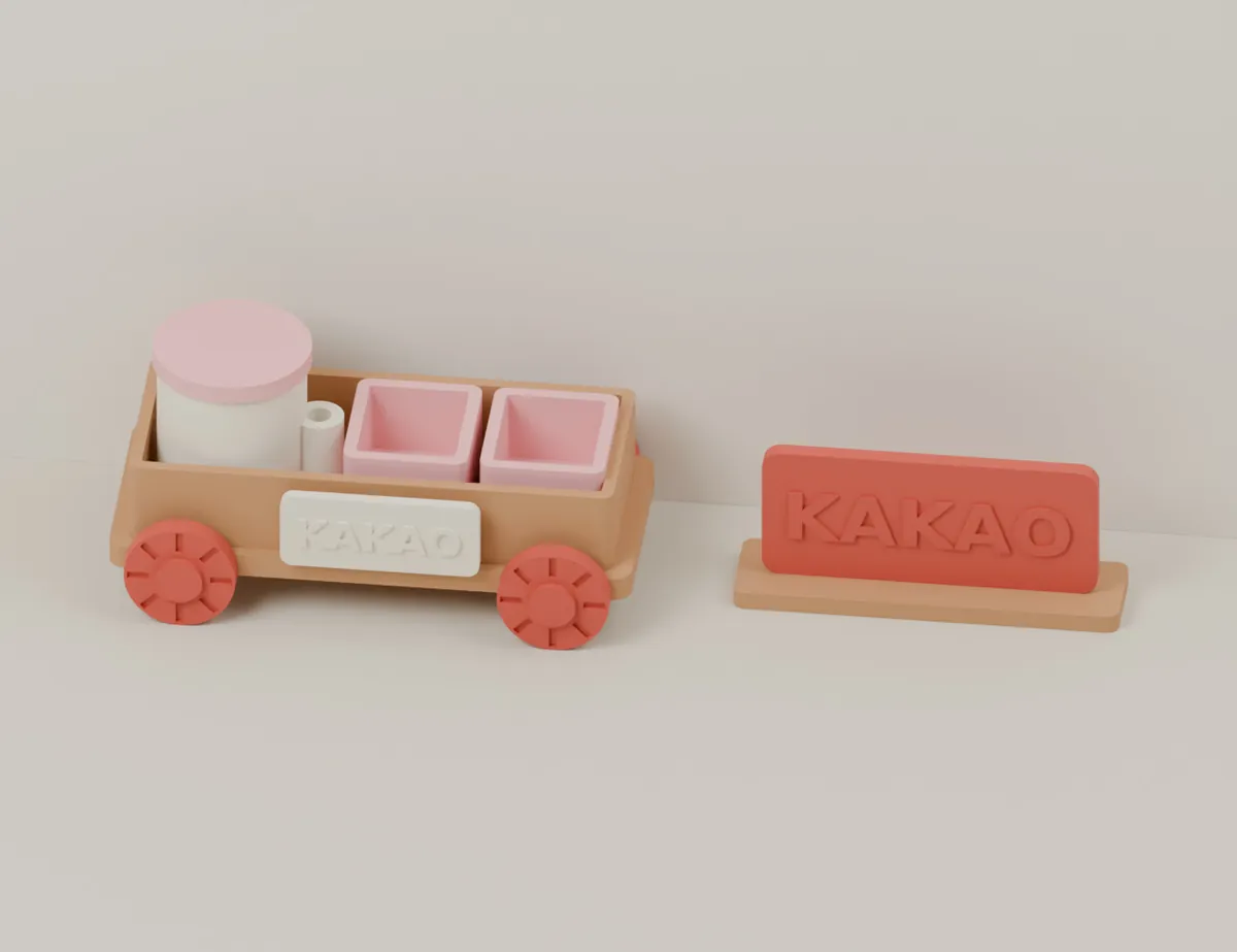 Cocoa Express – Miniature Elf Cart · CAD view of our model