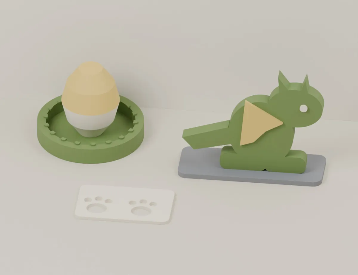 Dragon Nest – Egg and Friendly Dragon · CAD view of our model